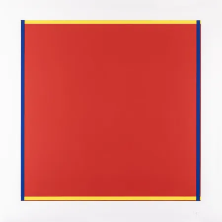Сериграфия Knoebel - Rot, Gelb, Weiss, Blau 04