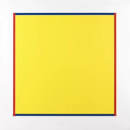 Сериграфия Knoebel - Rot, Gelb, Weiss, Blau 06