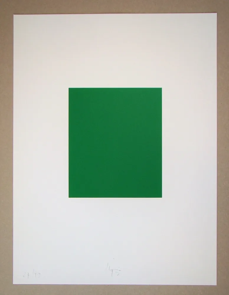 Сериграфия Knoebel - Rot Gelb Weiss Blau