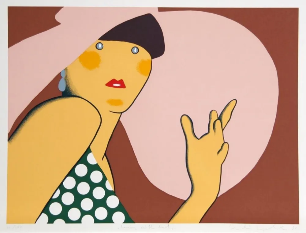 Сериграфия Kogelnik - LADY WITH HAT