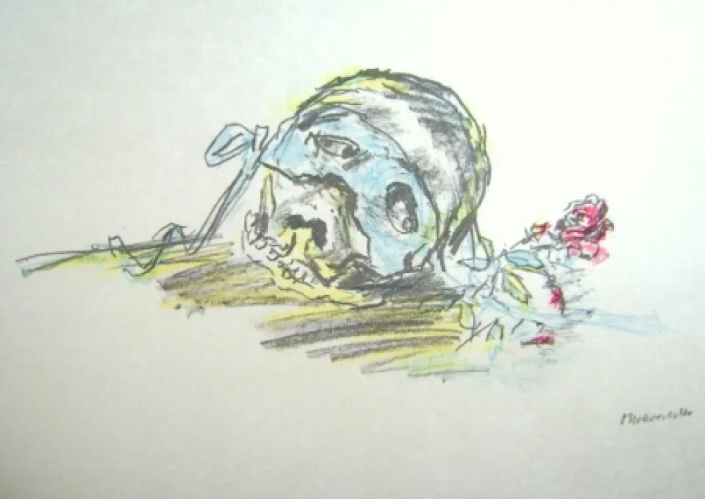 Литография Kokoschka - Le Bal Masqué