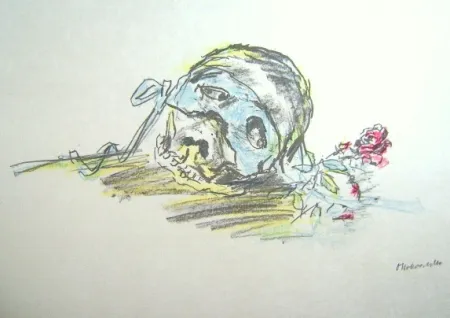 Литография Kokoschka - Le Bal Masqué