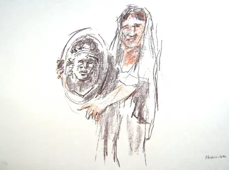 Литография Kokoschka - Le Bal Masqué