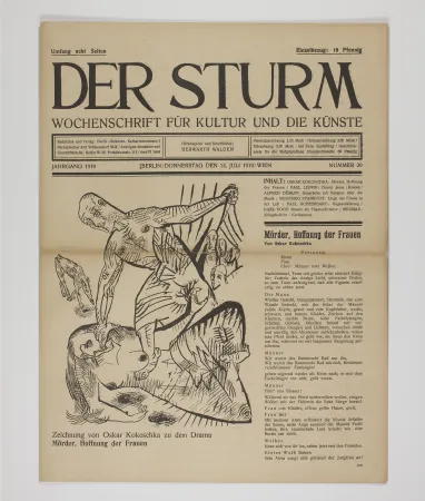 Литография Kokoschka - Mörder, Hoffnung der Frauen 