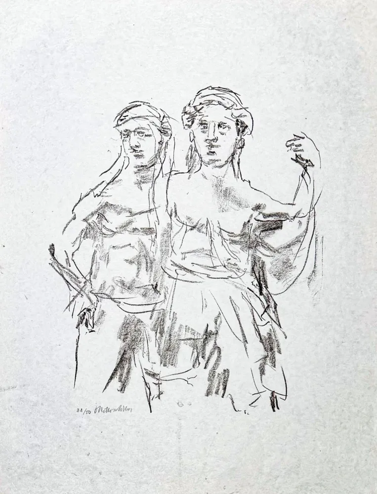 Литография Kokoschka - Oskar Kokoschka (1886–1980) – Lithograph on paper – 1963