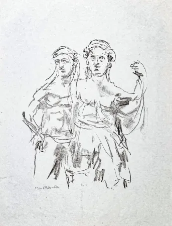 Литография Kokoschka - Oskar Kokoschka (1886–1980) – Lithograph on paper – 1963