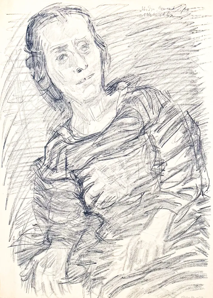 Литография Kokoschka - Oskar Kokoschka (1886–1980) - Madeleine - Lithograph on paper - 1920