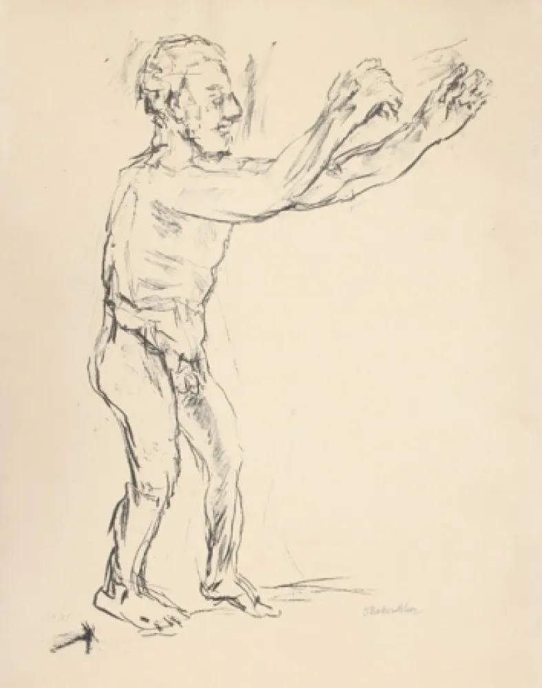 Литография Kokoschka - Reaching Man