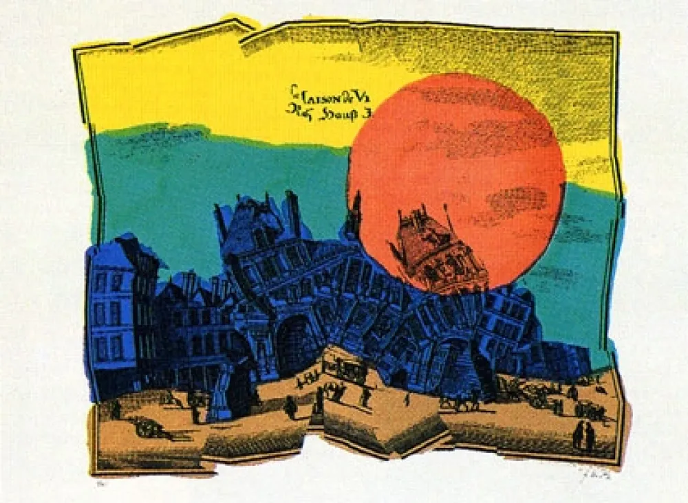 Литография Kolar - Château qui rêve