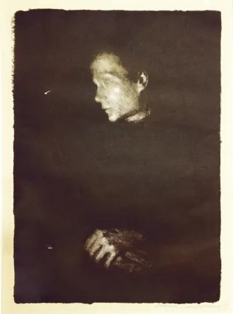 Литография Kollwitz - Arbeiterfrau im Profil Nach Links