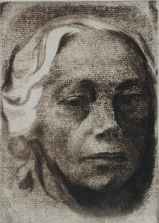 Гравюра Kollwitz - Self Portrait
