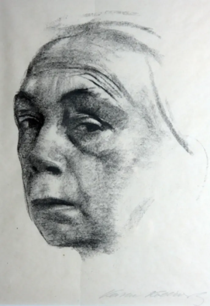 Литография Kollwitz - Self Portrait 