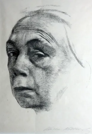 Литография Kollwitz - Self Portrait 