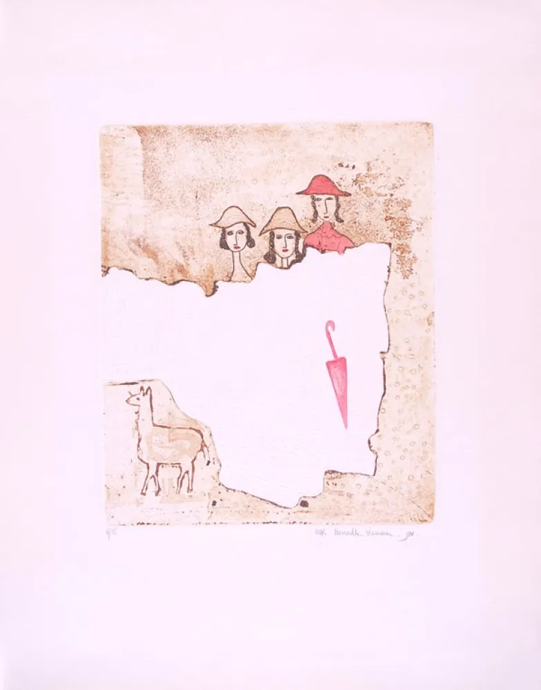 Офорт И Аквитанта Kramer - Rain Storm