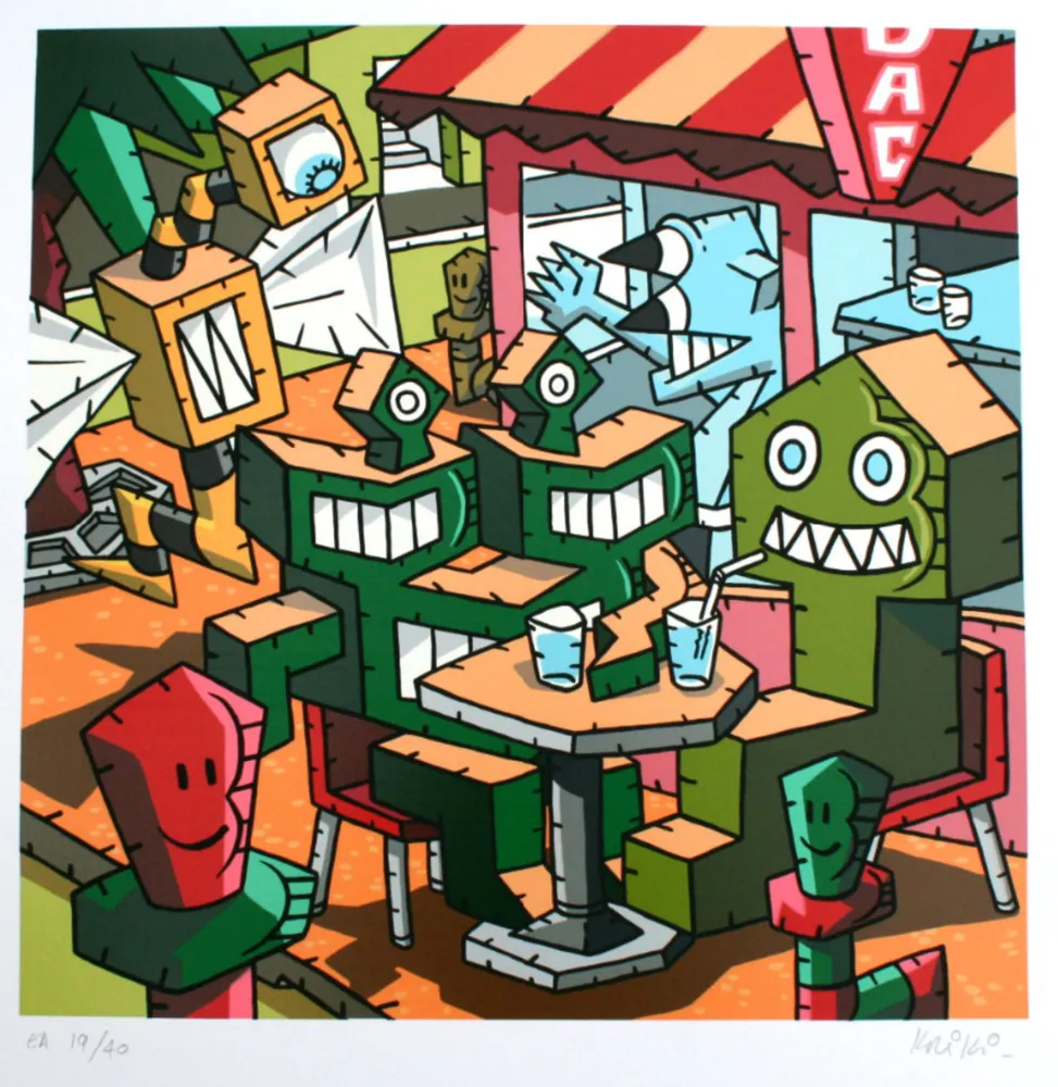 Сериграфия Kriki - Le bar