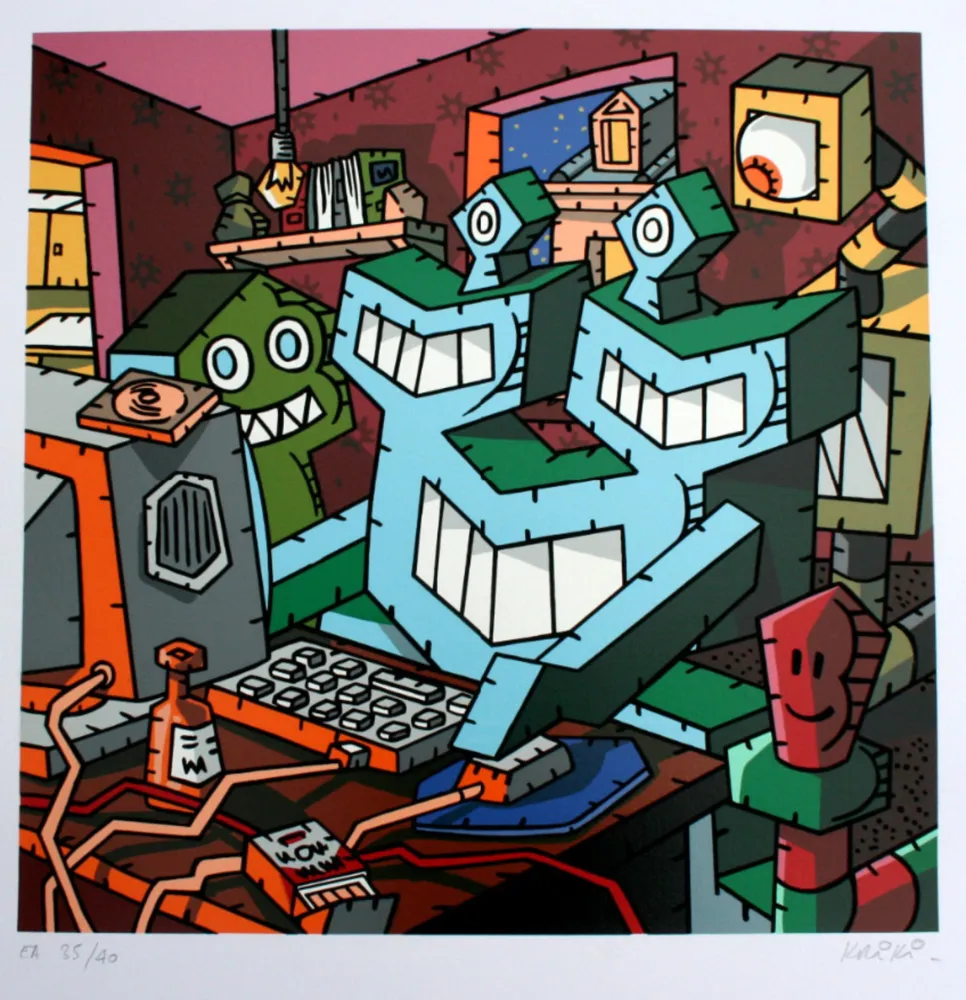 Сериграфия Kriki - L’ordi