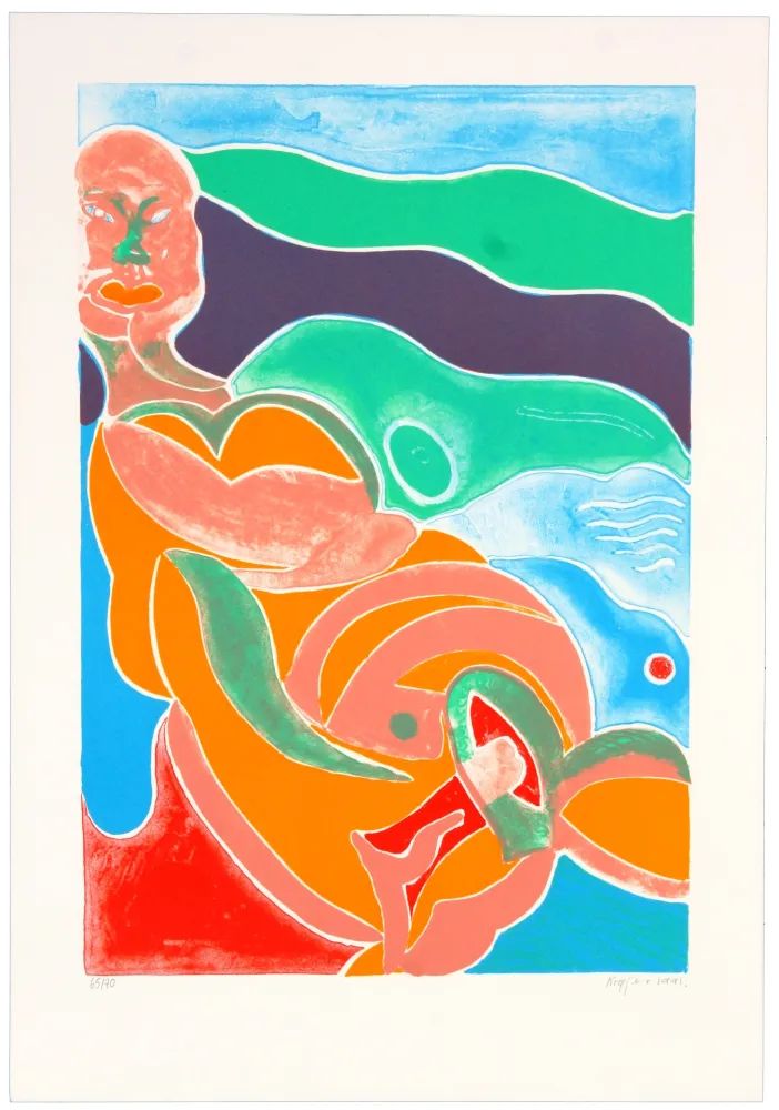 Литография Krøjer - Sans titre