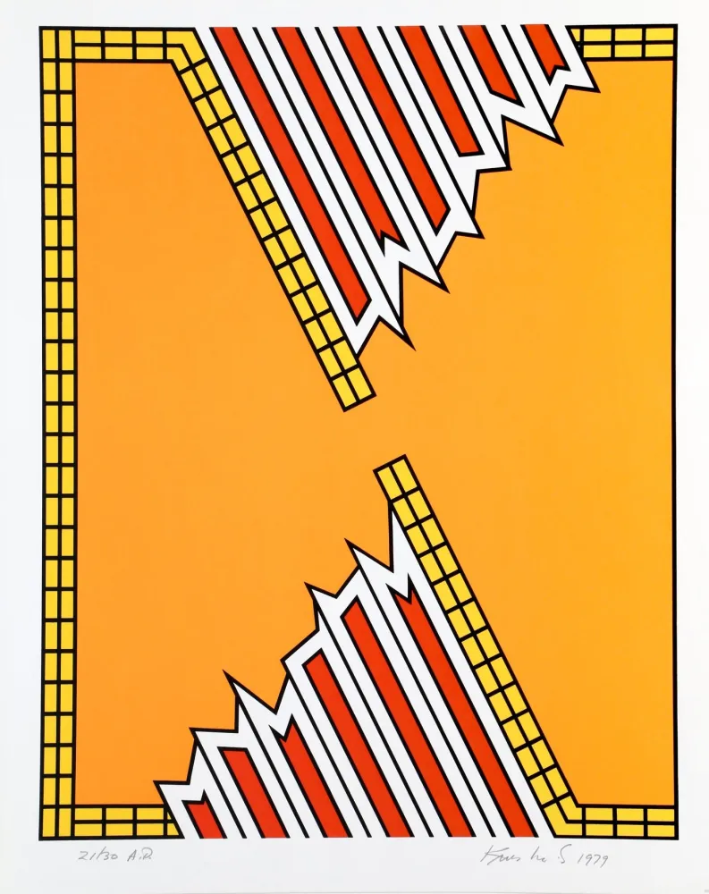 Сериграфия Krushenick - Deep Down Orange