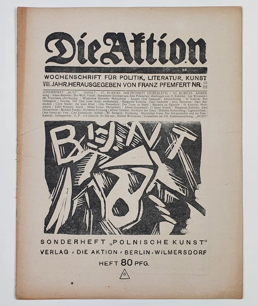 Гравюра На Дереве Kubicki - BUNT (Revolt)