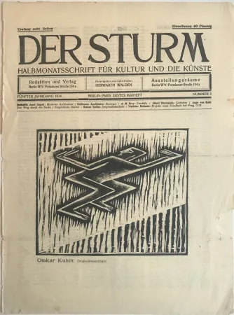 Гравюра На Дереве Kubin - Cubist Male Figure