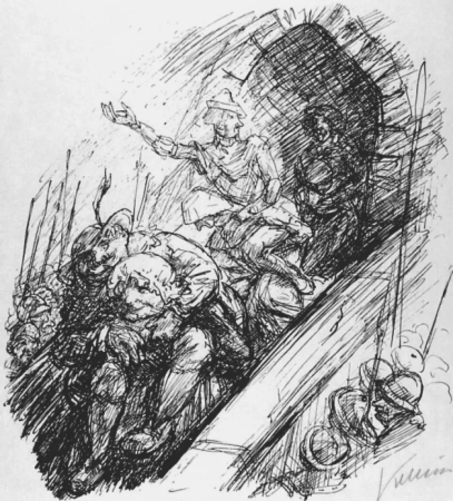 Литография Kubin - Die Weider von Weinsberg