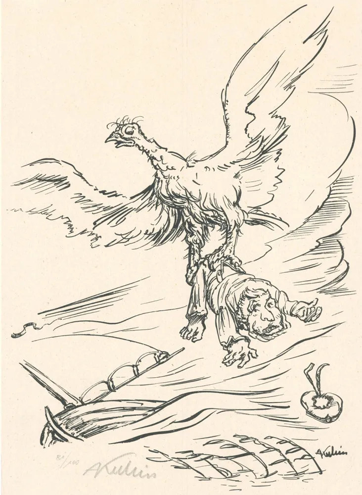 Литография Kubin - Entführung / Abduction