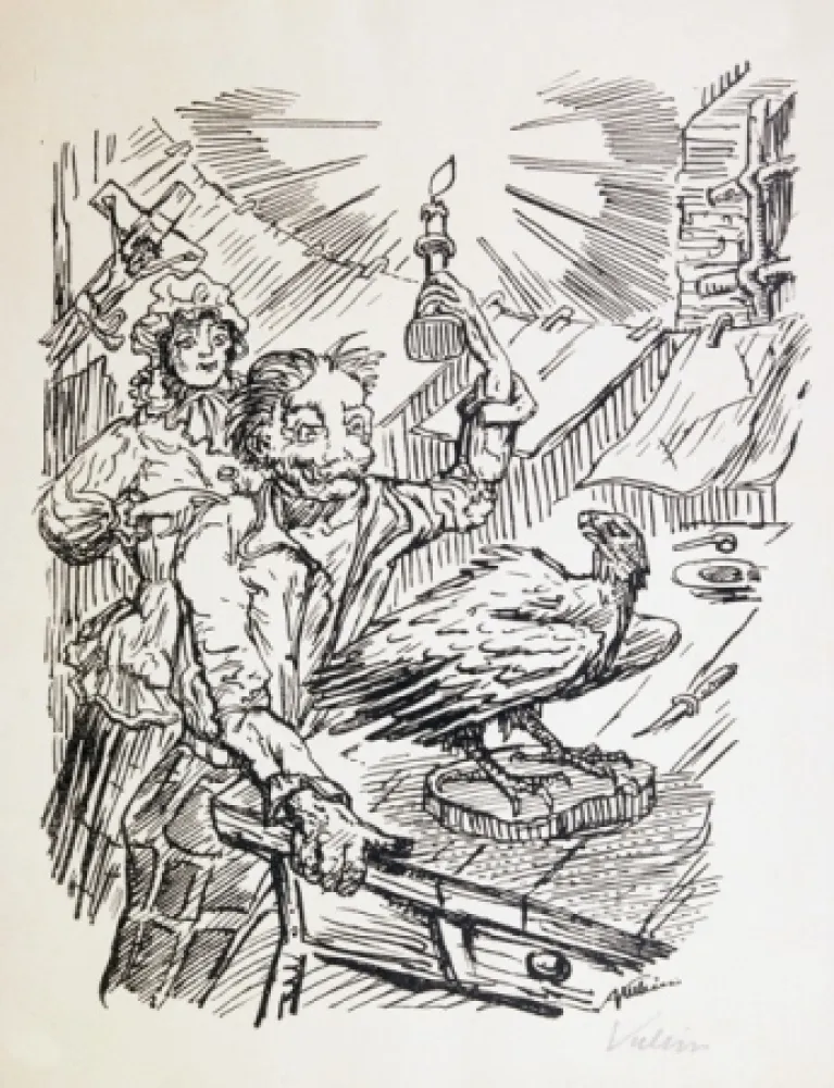 Литография Kubin - Nach Damaskus.  Achtzehn Steinzeichnungen.