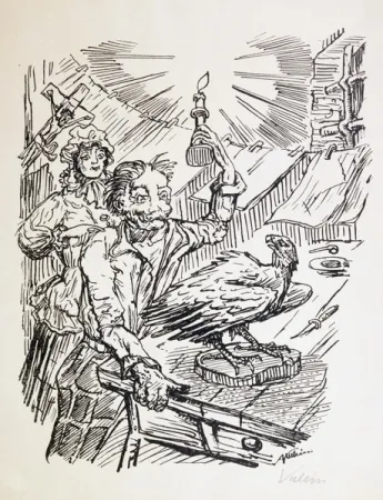 Литография Kubin - Nach Damaskus.  Achtzehn Steinzeichnungen.