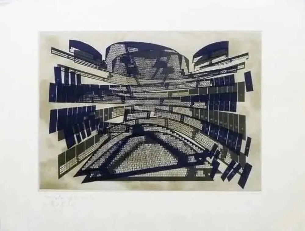 Офорт Kuitca - Sin titulo