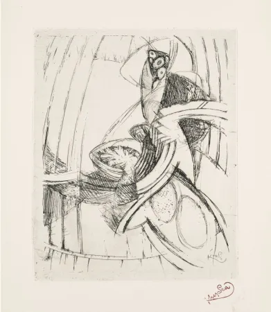 Офорт Kupka - Sound of Clocks