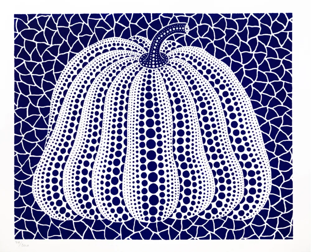 Литография Kusama - Pumpkin (Dark Blue)