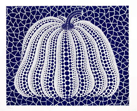 Литография Kusama - Pumpkin (Dark Blue)