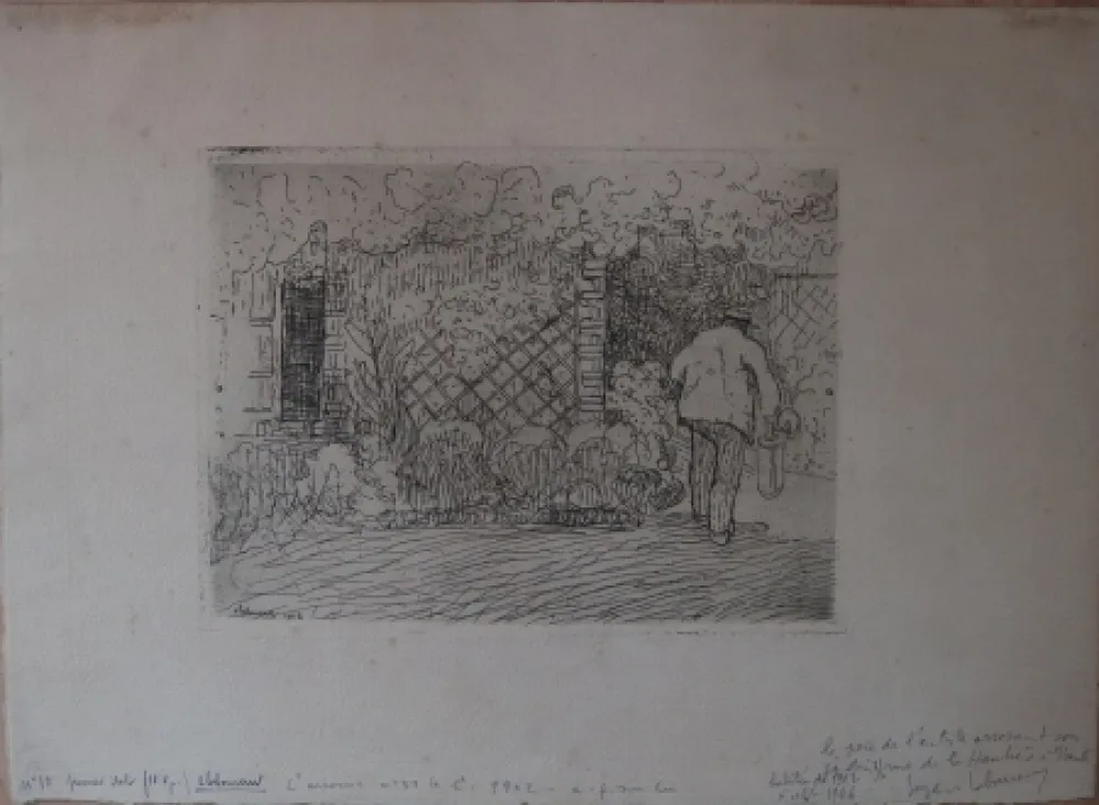 Офорт Laboureur - L'Arrosoir