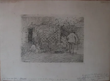 Офорт Laboureur - L'Arrosoir