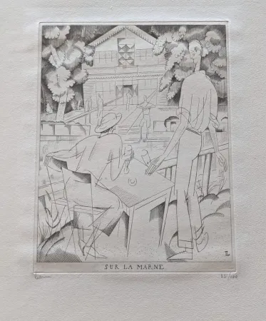 Офорт Laboureur - Sur la Marne