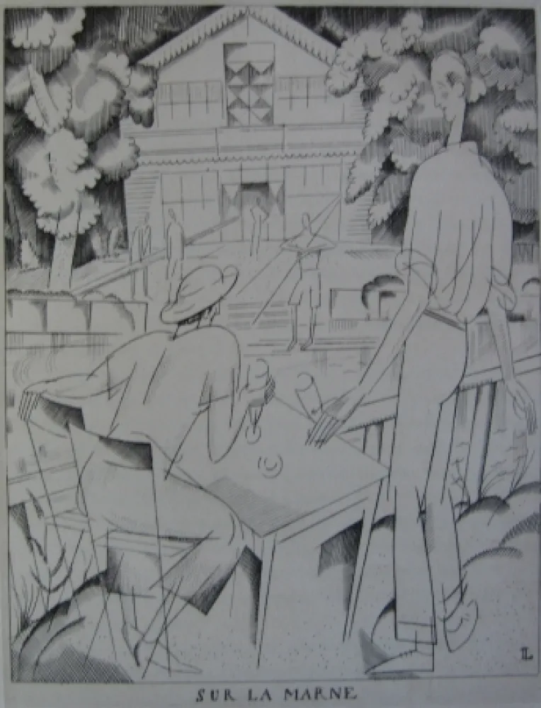 Офорт Laboureur - Sur la Marne