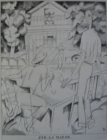 Офорт Laboureur - Sur la Marne
