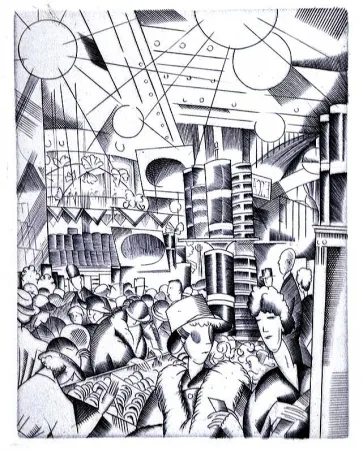 Иллюстрированная Книга Laboureur - Tableaux contemporains:  Tableau des Courses, de la Boxe, de la Venerie, de l'Amour Venal, des Grands Magasins, de la Mode, de l'Au-Delà, du Palais, de la Bourgeoisie