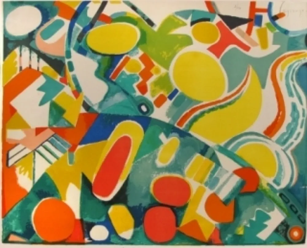 Литография Lagrange - Compostion abstraite