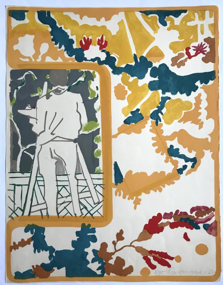 Литография Lagrange - Le peintre