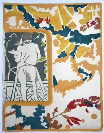 Литография Lagrange - Le peintre