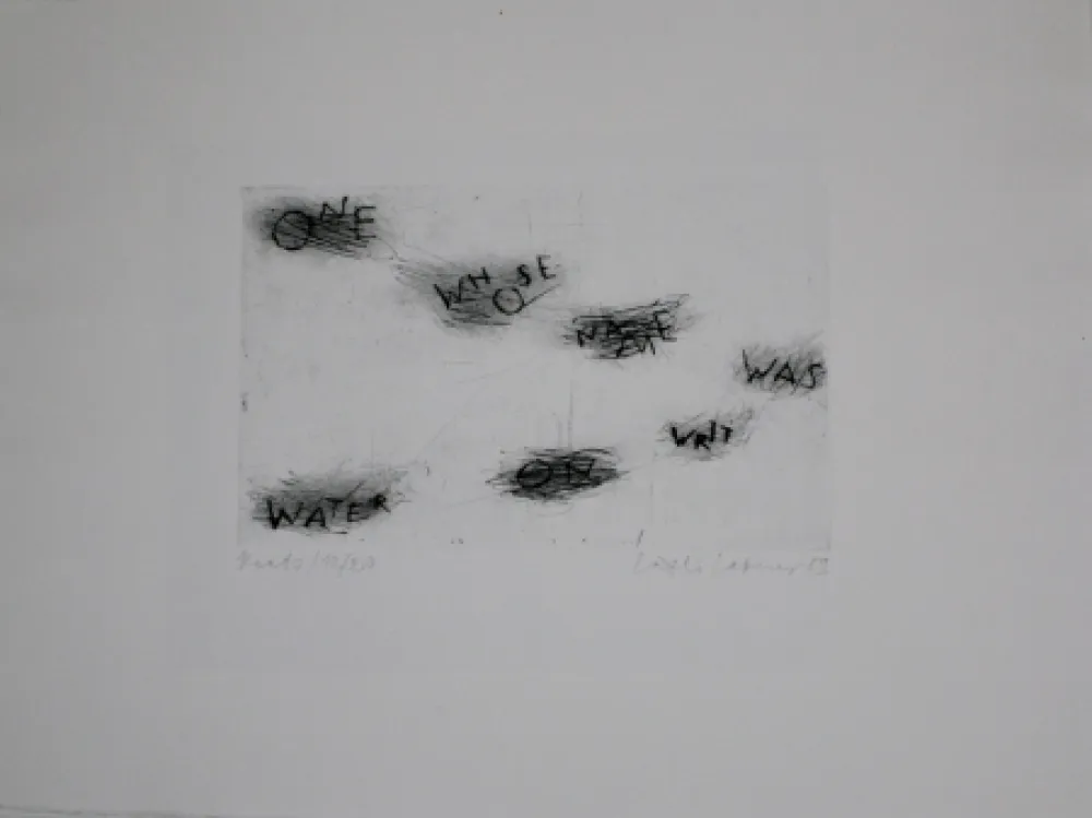 Гравюра Сухой Иглой Lakner - Keats