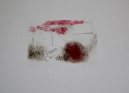 Гравюра Сухой Иглой Lakner - Keats Grab / Keats' Grave