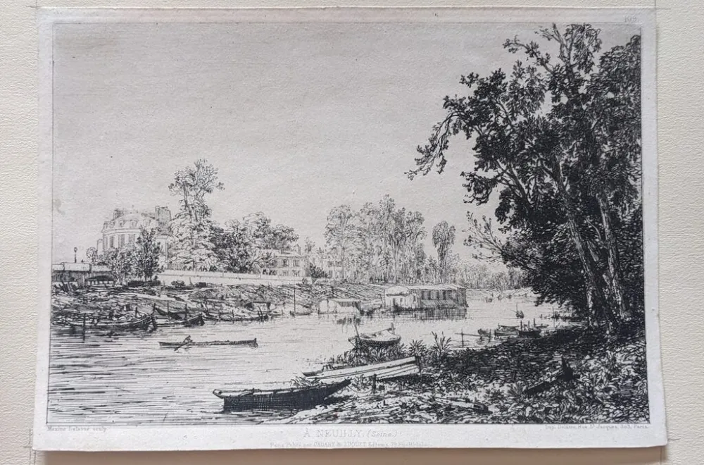 Гравюра Lalanne - À Neuilly (Seine)
