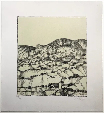Литография Lalanne - DANGEREUX BOCAGE. Lithographie originale.