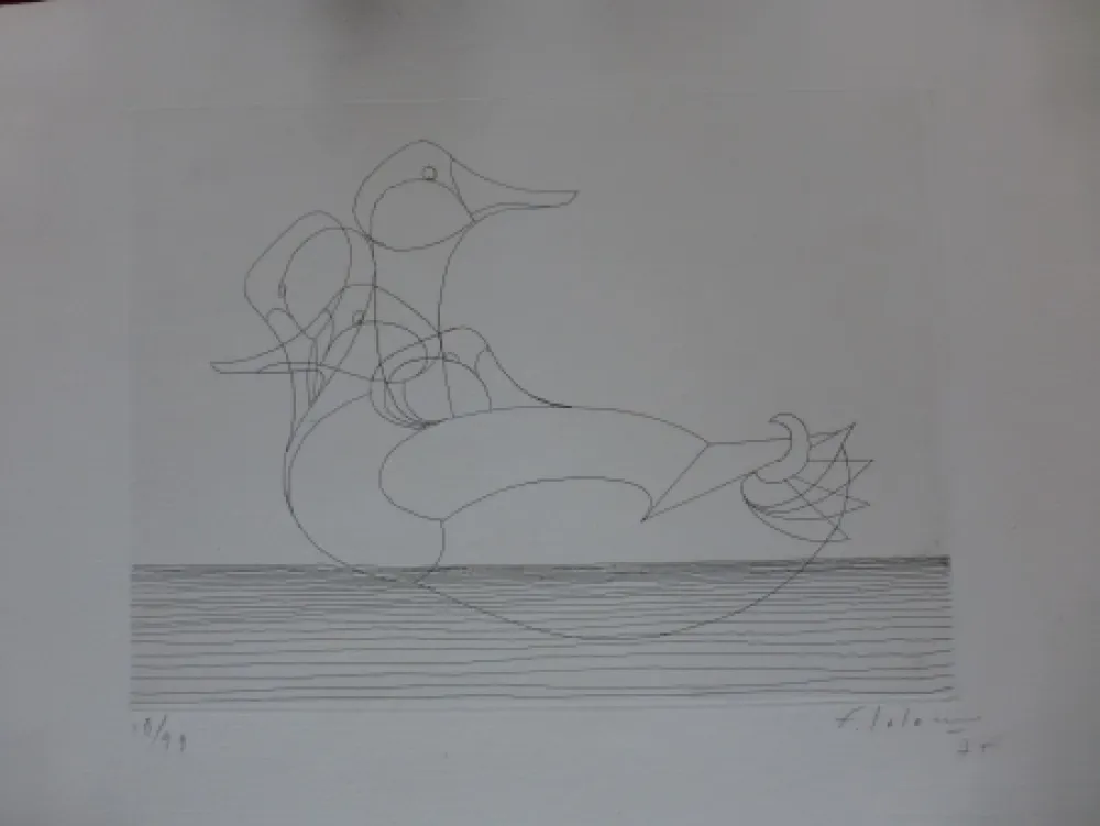 Офорт Lalanne - Le canard