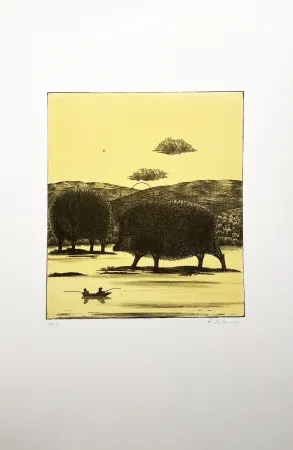 Литография Lalanne - LES PÊCHEURS CHASSÉS (Polymorphoses 9) 1978