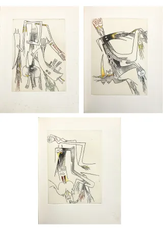 Иллюстрированная Книга Lam - A. Artaud. LE THÉÂTRE ET LES DIEUX. Avec 5 eaux-fortes réhaussées à la main par Wifredo Lam (1966)