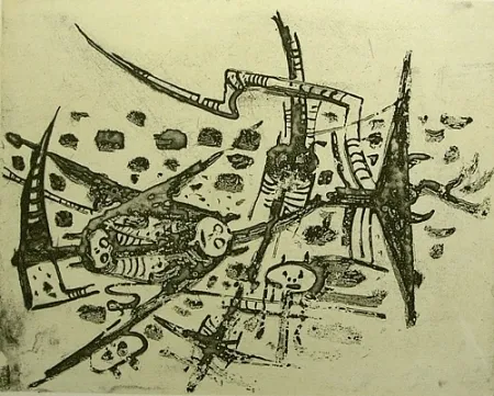 Гравюра Lam - Au galop, au galop n'est pas rose