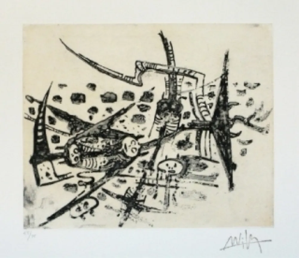 Акватинта Lam - Au galop, au galop n'est pas rose